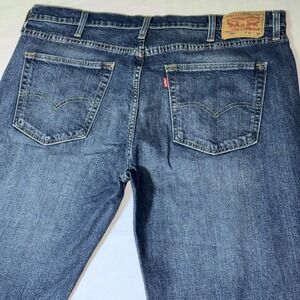 Levi's 514 Jeans Men's 40x32 Dark Wash Slim Fit Straight Leg‎ Blue Denim Y2K EUC